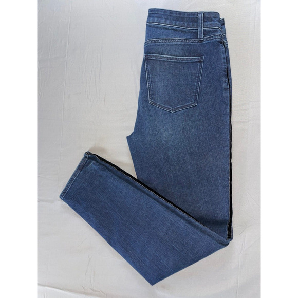 Talbots Flawless Slim Ankle Stretch Denim Jeans w/ Embellished Outseam. 4, Read. - Picture 1 of 10